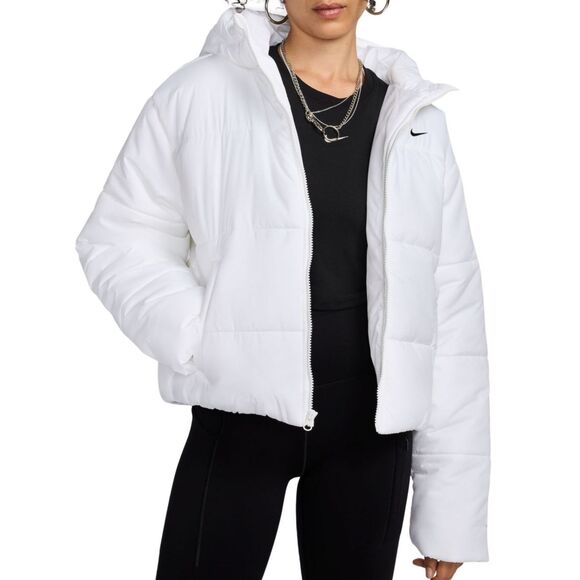 Nike FZ5899-100 Women's Sz XL White Therma-FIT Loose Hooded Puffer Jacket - Picture 7 of 9